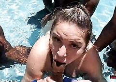 POV: BBC Team-fucked Latin babe Whore in Miami