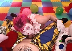 Clown makeup, face painting