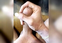 8 inch rod erupting with cum