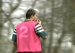 Ross's face gets marked