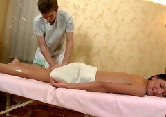 Teen Vera Moans From Deep Uterine Penetration By Masseur!