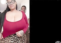 large tit big beautiful woman squirts on lil d trailer