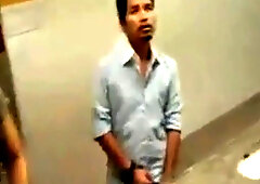 Dare to JO in a public restroom 2