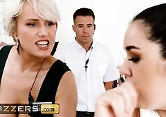 Alberto Sneakily Joins Store Manager Girl Wicky & Shoplifter Diana Rius In A Sexy Anal Trio - BRAZZERS