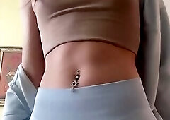 Hot ass and bulge in gym shorts