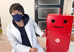 Amateur tinkerer turns helper robot into a personal pleasure machine for solo session