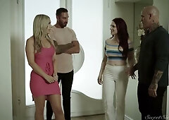 Jessica Ryan the seductive MILF joins a passionate group encounter with deep throat and oral pleasure
