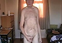 Old man solo, uncut cocks, average body