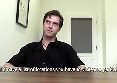 DirtyScout.com: Tight gay surprise stretching after interview