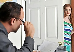 Aesthetic redhead chick Ava Sparxxx is enjoying jumping on a big cock