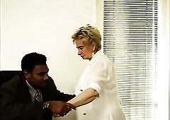 Granny slammed by ebony ramrod in the office. Seasoned secretary did smth wrong and needs to please her boss.