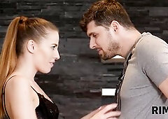 RIM4K. Gorgeous lady pays with sex and rimjob for fixing the dishwasher