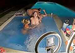 Hot Tub Orgy with Gushing MILFs and Teens Overflowing with Passion