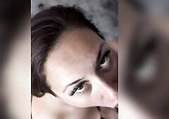 Biggest natural bazookas and pleasing deepthroat service by the cutie