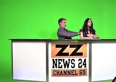 Freelancer Marc fucks his boss Emma Butt with a gigantic tits