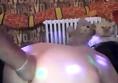 Handballing crossdresser