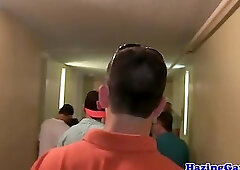 Straight fraternity pledges blow and fuck