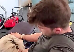 A little slut sucks Kurt’s hot tattooed dick