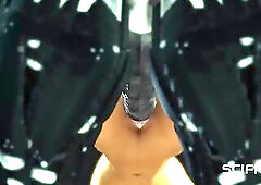 And once more we watch a secret sci-fi lab. Humans and aliens conduct joint experiments. The latest model is the sex humanoid biorobot. It has astound