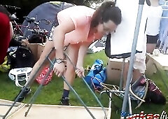 Downblouse Doxy hidden camera 569