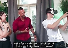 DADDY4K. Dad's Wang more excellent than her Nerdy Boyfriend's