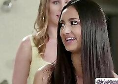 Masseuse Daisy and Eliza love to eat each other