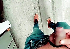 Slutboyben CAM4 Superstar Exhibitionist Unveiled At Cruising Van Stop Splashing A Phat Spunk Blast