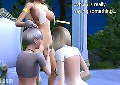 Futanari threesome in sims4 with spicy storylines