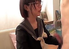 Nerdy Asian Teen 18+ With Perfect Big Boobs Is Yearning For Cock