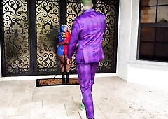 The Joker Unloading In Harley Quinn! Excellent Hawt Sex With Jason Luv And Kali Roses