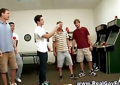 Straight frat boy teens play games