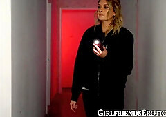 Cute babes seducing each other before wild scissoring