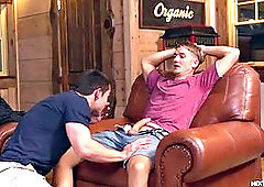 Hot lover gives head like crazy first, then fucks his boyfriend really hard