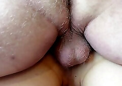 Close up of my Landlord Breeding my Ass With a Huge Load