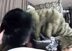 Furry Surprise POV – Deepthroat, Leather Gloves, Spit and Cum Licking