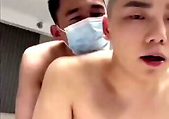 Chinese boys Fuck in sneakers
