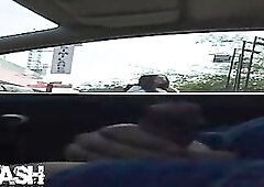 car dickflash for angel on street