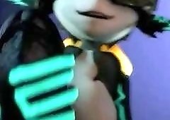 Stimulating little creature fucks her cartoon girlfriend really fucking hard