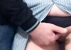 Old Dude Perv Fingered Cunt in Subway