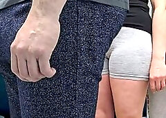 Stranger Man Ejaculate by Hotty's Hand In a Crowded Bus