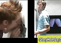 Gay gloryhole tricked straighty
