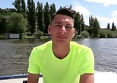 Czech Hunter 542 - Horny Muscular Boss Interviews A New Employee For A Job And Fucks Him Har