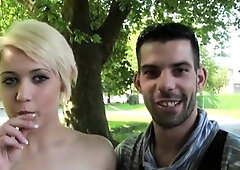 Celia - French Beautician Gets A Good Fuck Outside