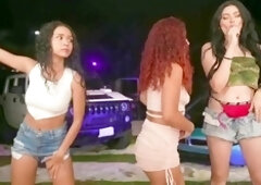 Gorgeous Latinas take their time with some slow wanking for you