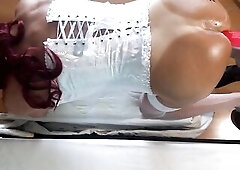 sissy Crossdresser Selenahot banged by Machine two