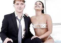 nineteen-Year-Old Joshua Lewis Gets A Obscene Rimjob From Xxlayna Marie!