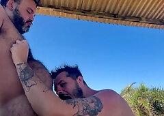 Caught gargling on the beach