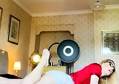 British blonde milf Jane Bond solo masturbation