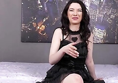 Stunning Teen Brunette's Intense Casting with Big Tits, Big