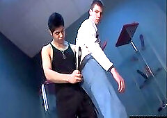 Hot twinks spanking and cumshot